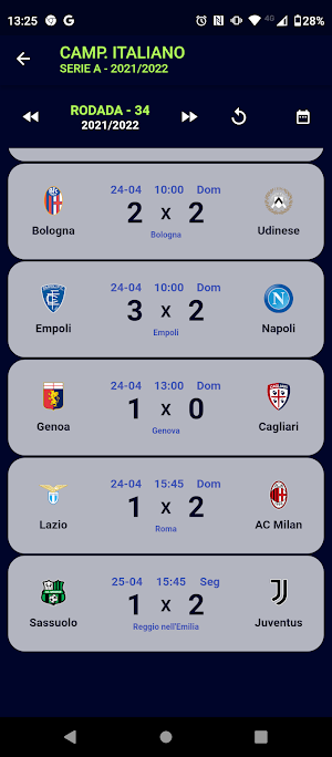 Campeonato Italiano - Serie A Screenshot 2