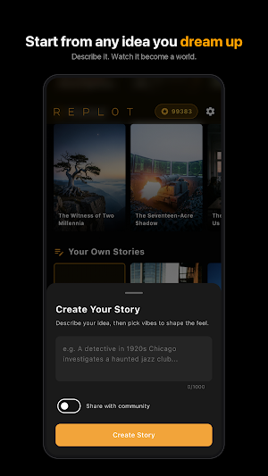 REPLOT: AI Interactive Stories Screenshot 2