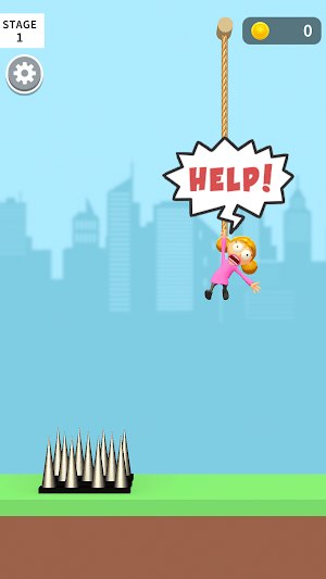 Cut and help - ひまつぶしゲーム Screenshot 1