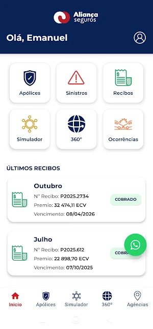 Aliança Mobile Screenshot 1