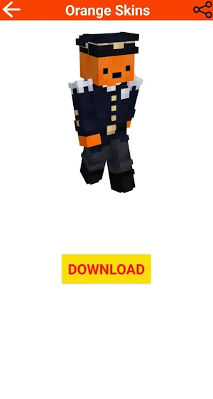 Orange Skins For Minecraft Screenshot 2