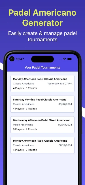 Padel Americano Generator Screenshot 0