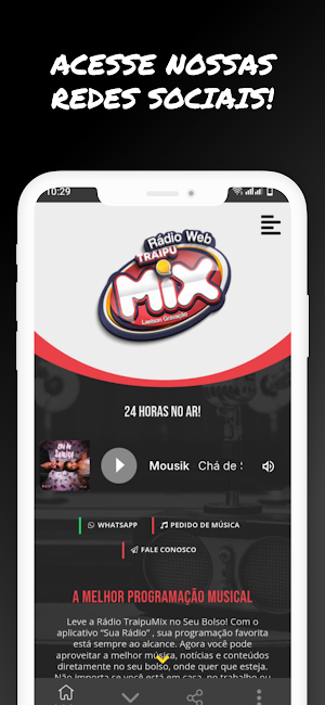 Rádio Web Traipu Mix Screenshot 2