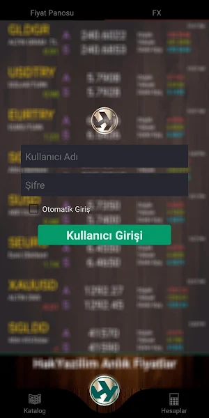 Fiyat Panosu - Altın Fiyatları Screenshot 1