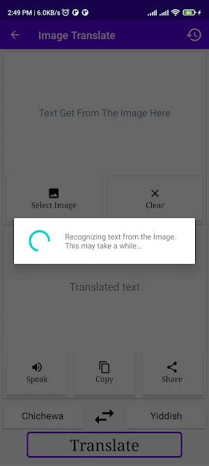 Chichewa To Yiddish Translator Screenshot 2
