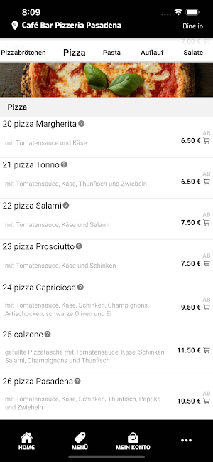 Café Bar Pizzeria Pasadena Screenshot 2