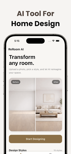 ReRoom AI - Interior Design Screenshot 0