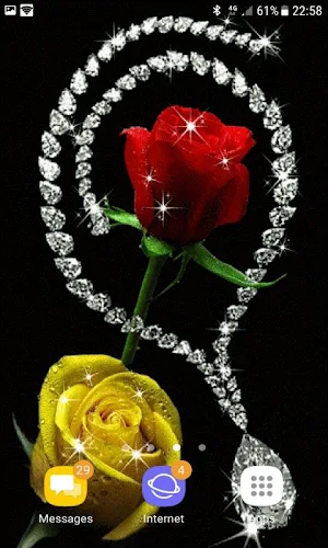 Diamond Rose Live Wallpaper Screenshot 2