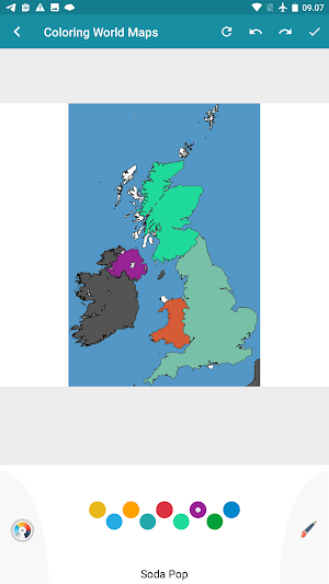 Map coloring book Screenshot 3