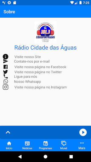 Rádio Cidade das Águas Screenshot 3