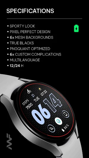 Awf RUN 3 - watch face Screenshot 1