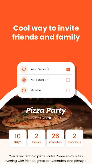 SNAPPY-DAY: RSVP & Countdown Screenshot 0