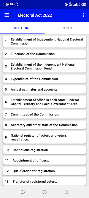 Electoral Act 2022 Screenshot 1