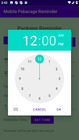 Package Reminder Mobile Screenshot 1