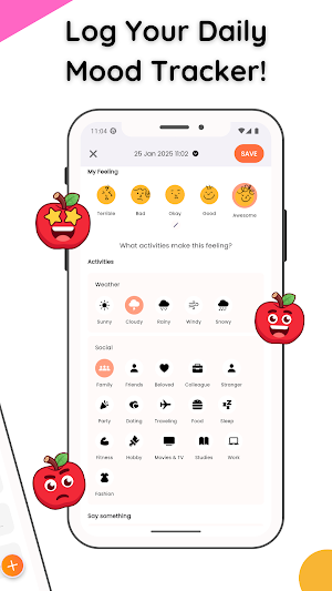 Mood & Habit Tracker: Moodsy Screenshot 2