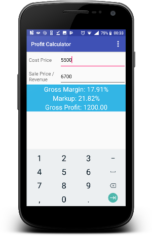 Profit Calculator Screenshot 1