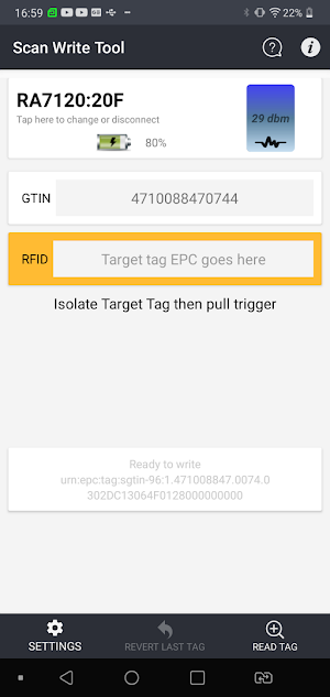 Scan-Write-Tool (Argox RA7120) Screenshot 0
