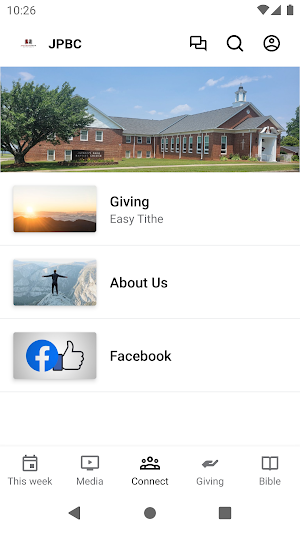Jackson Park Baptist Church NC Screenshot 2