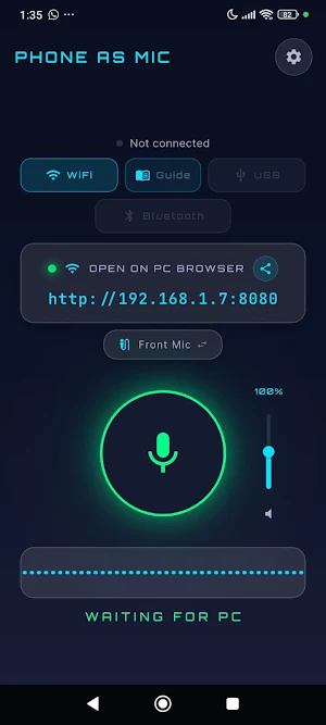 Phone As Mic: Mic for PC Screenshot 1