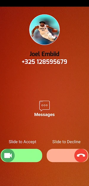 Joel Embiid Fake Call Chat Screenshot 2