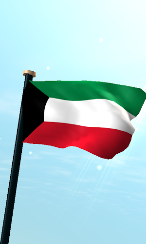 Kuwait Flag 3D Live Wallpaper Screenshot 0