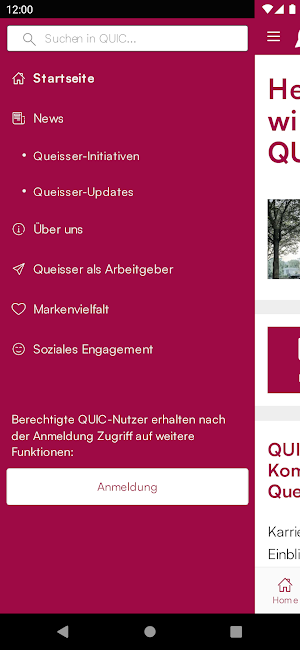 QUIC – die Queisser-App Screenshot 1
