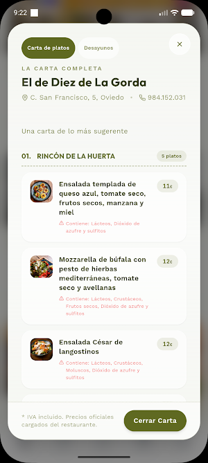 Eligemenú Screenshot 2
