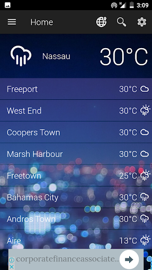 Bahamas Weather Screenshot 2
