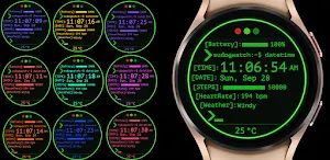 Linux Command Line Watch Face Screenshot 0