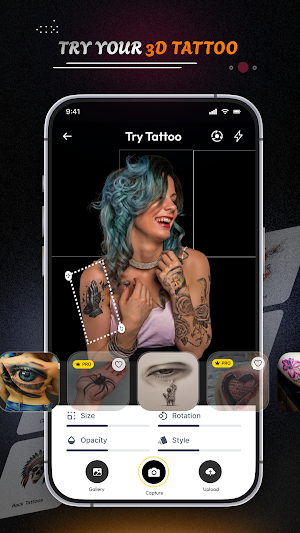 Inkhunter : 3D Tattoo Preview Screenshot 1