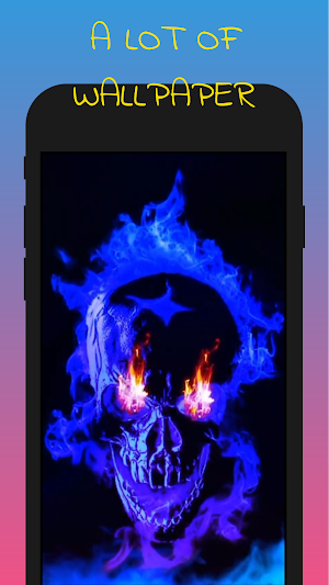 Blue Skull Live Wallpaper Screenshot 1