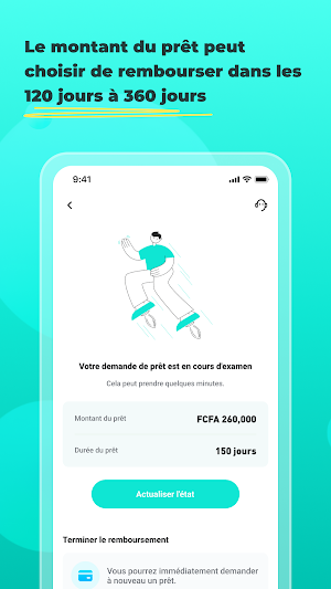 Nayo espèces-prêt app Screenshot 2