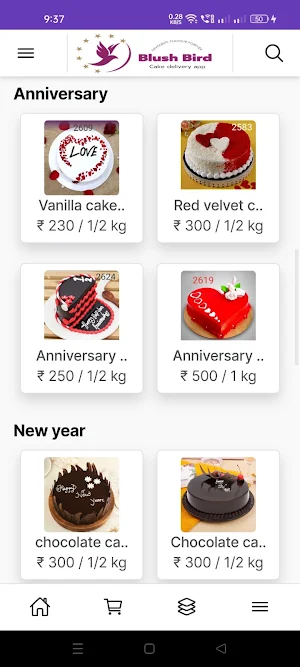 Blush Bird - Cake Delivery App Screenshot 2