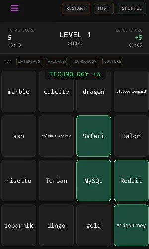 Word Matrix Screenshot 2