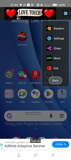 Valentine’s Day Love Touch Screenshot 1