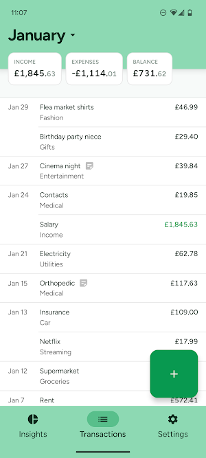 Expense Insights Screenshot 0