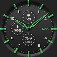 Analog classic watch face