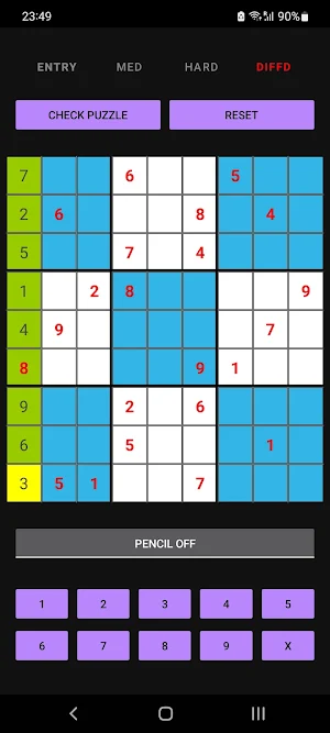 Sudoku Touch Screenshot 2