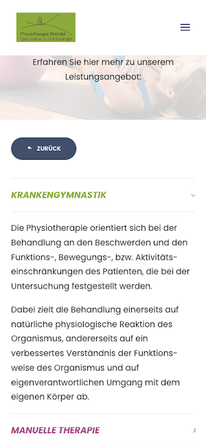 Physiotherapie Brendel Screenshot 3