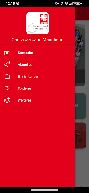Caritasverband Mannheim Screenshot 2