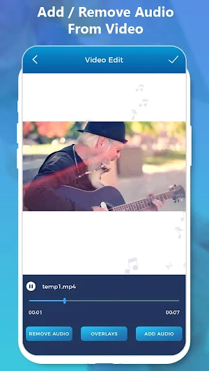 Add Remove Audio From Video : Audio Video Mixer Screenshot 1