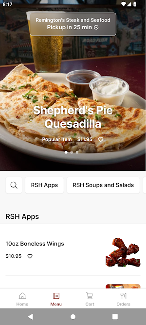 Remington's Steak and Seafood Screenshot 1