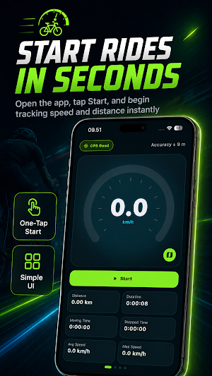 Bike Speedometer GPS Screenshot 3