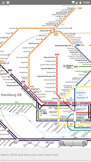 HAMBURG U/S/A/R/BUS HVV MAP Screenshot 2