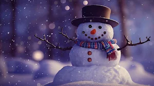 Cozy Snowman TV Screensaver Screenshot 3