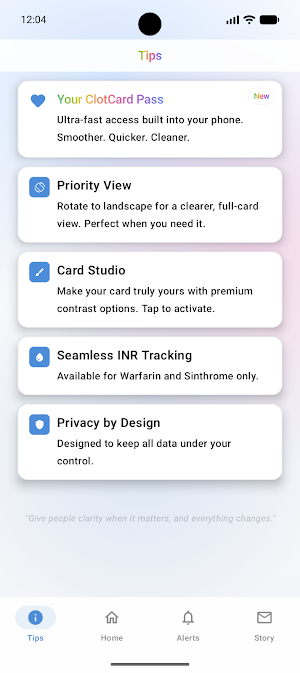 ClotCard Screenshot 2