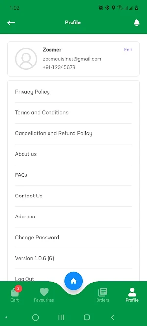 Zoom Cuisines Customers Screenshot 2