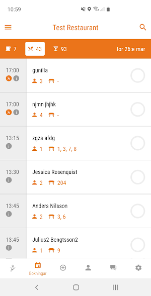 BokaBord Manager Screenshot 1