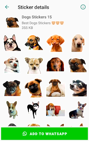 Cute Dog Stickers for WhatsApp Screenshot 3