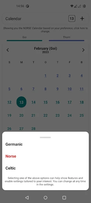Pagan Calendar - Norse Celtic Screenshot 1